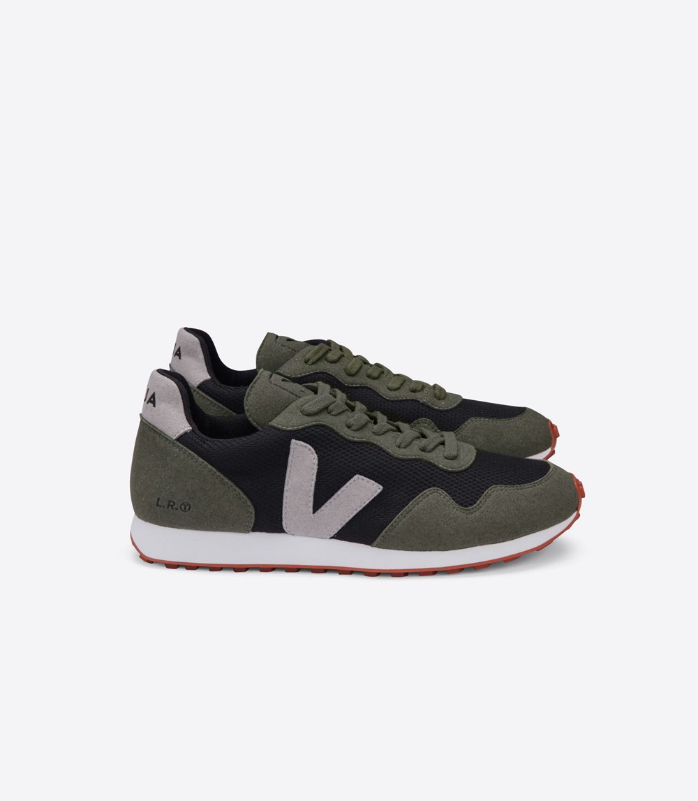 Veja Sneakers Mens - Sdu Rec B-mesh - Black/Grey/Olive - 8713TLQIF